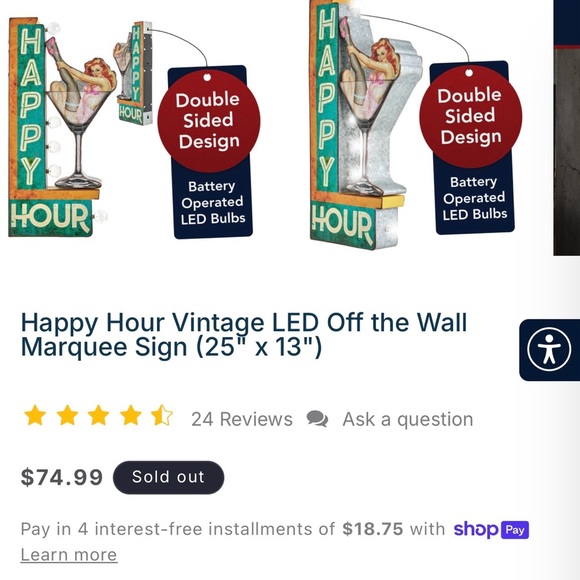 Happy Hour LED Sign - Picture 10 of 11